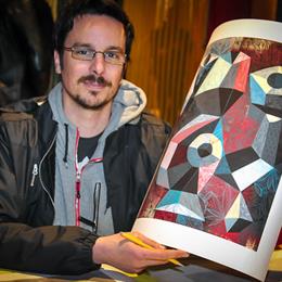 Lowbrow artist Tim Biskup at TwentyWonder 2010.