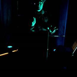 Eban Schletter on the theramin at TwentyWonder 2011. Photo by Sir Clicks-A-Lot.