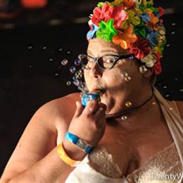 Jennifer Jonassen as Bubble Lady, presented by Cirque-a-Palooza at TwentyWonder 2013.