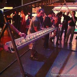 Kinetic sculpture by 2 Bit Circus at TwentyWonder 2013.