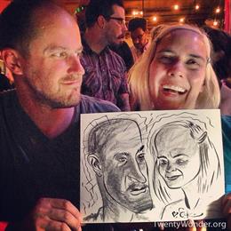 Caricatures by the Ego Killers at TwentyWonder 2013.