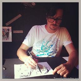 Lowbrow artist Tim Biskup of the Ego Killers at TwentyWonder 2013.