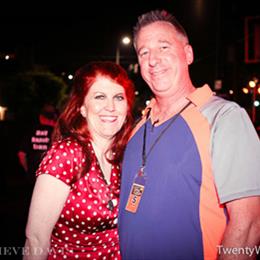 Kate Flannery with DSALA director Jim Hodgson at TwentyWonder 2013. Photo by Genevieve Davis.