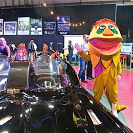 H.R. Pufnstuf and the Batmobile at TwentyWonder 2014. Photo by Diana Sedenquist.