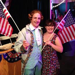 Matt Hoffman of Mad Lib-erties and Jamie Brewer at TwentyWonder 2014. Photo by Unknown.