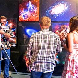 Astrophysicists from Caltech at TwentyWonder 2014. Photo by Diana Sedenquist.