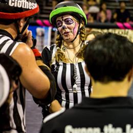 The Los Angeles Derby Dolls Enforcers at TwentyWonder 2014. Photo by Grant Palmer.